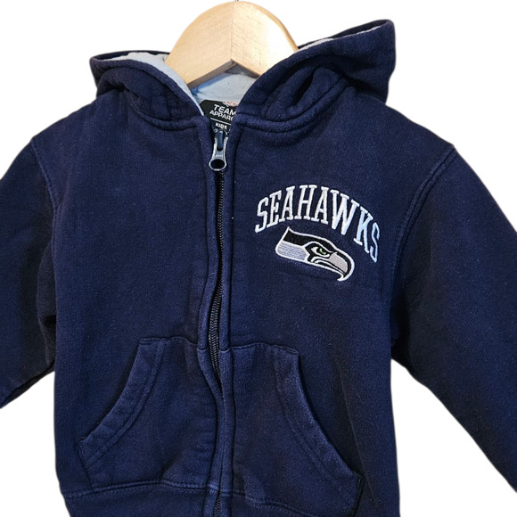 NFL Seahawks Team Apparel Sweatshirt Full Zip Seattle Toddler Size 3T - Picture 2 of 5